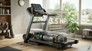 A 3.5 HP continuous horsepower motor diagram for a high-performance treadmill under $1500.