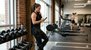 Side view graphic demonstrating the automated incline and decline adjustments on a versatile treadmill for HIIT workouts.