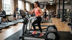 Starting a new fitness routine with a budget treadmill for beginners weight loss at home.
